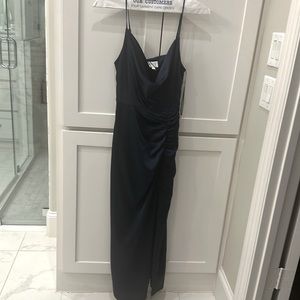 NWT MILLY navy blue Lilliana slip dress size 4